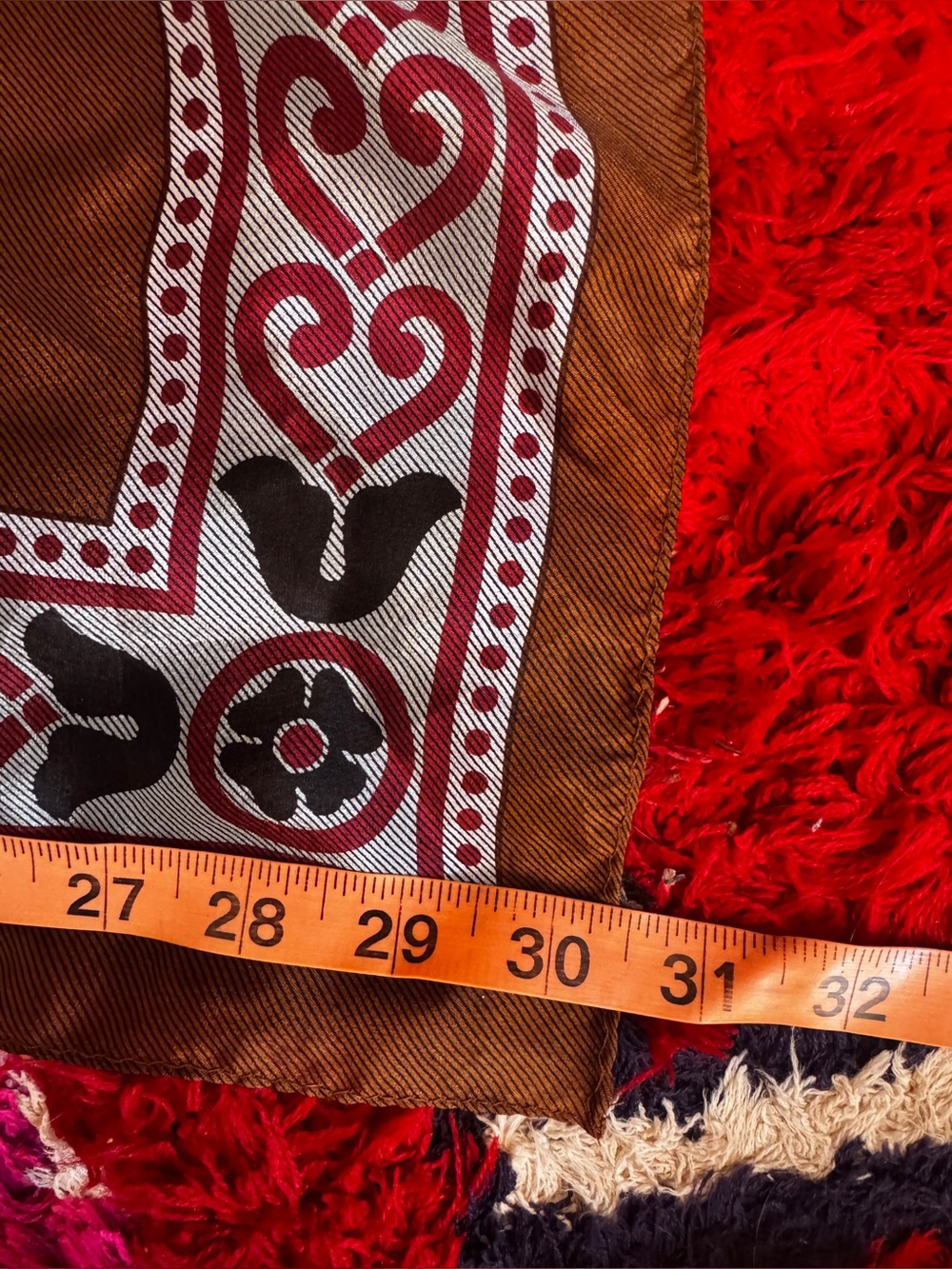 70s Vintage Diane Von Furstenburg Medallion Print Silk Scarf - Picture 5 of 6